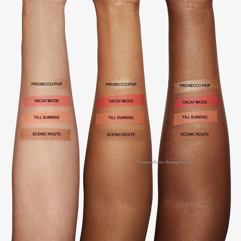 Smashbox Halo Sculpt + Glow Face Palette 2024 - Coral Saturation - Swatches