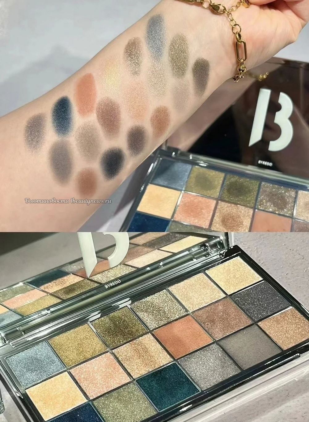 Byredo Mineralscapes Eyeshadow Palette - Swatches