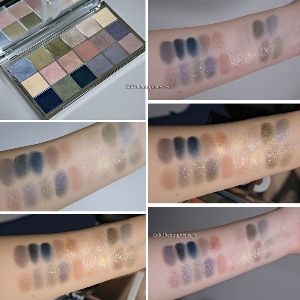 Byredo Mineralscapes Eyeshadow Palette - Swatches