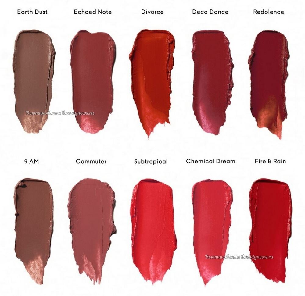 Byredo Lipstick Satin 2024 - Swatches